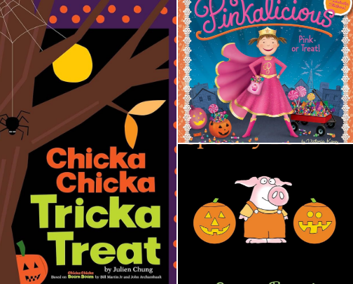 The Best Halloween Books for Kids (baby/toddler-tweens) cover photo collage