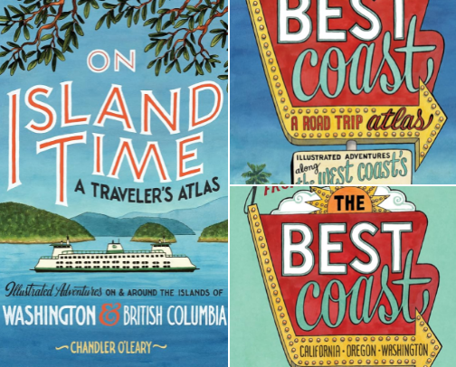 PDF Free - On Island Time: A Traveler's Atlas: Illustrated Adventures on and around the Islands of Washington and British Columbia (Drawn The Road) guide pairings cover photo collage