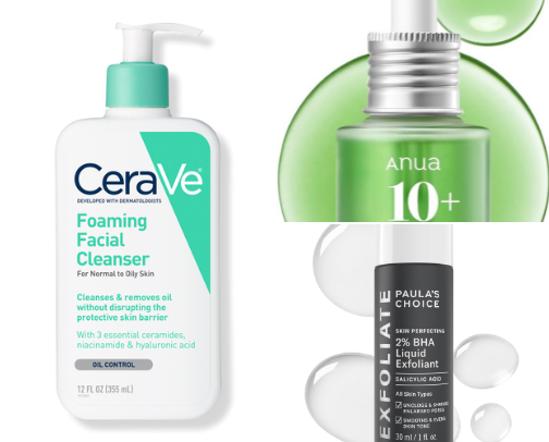 Skin Care Product Recommendations for Oily, Acne Prone Skin Types cover photo collage