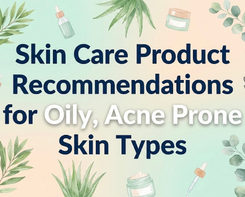 Skin Care Product Recommendations for Oily, Acne Prone Skin Types cover photo collage