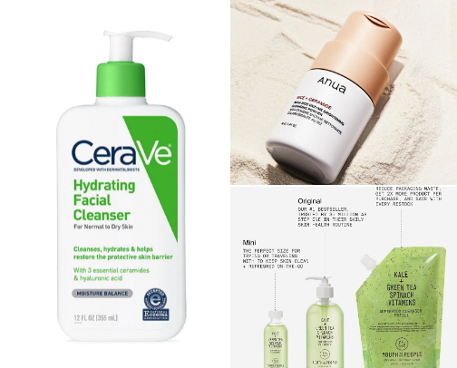 skin care cover photo collage
