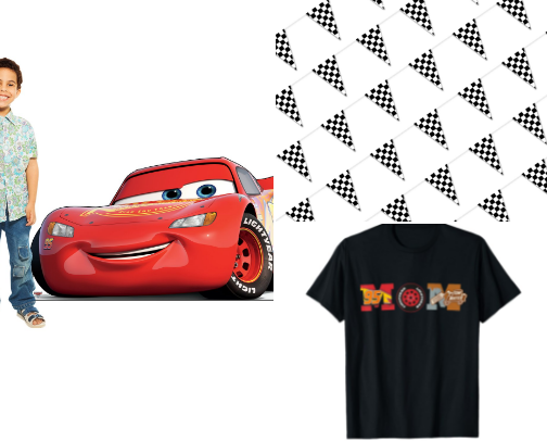 Lightning Mcqueen Birthday party cover photo collage
