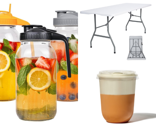 Everything you’ll NEED to start a mobile beverage business for cheap 💚🛻🧋☕️✨ cover photo collage