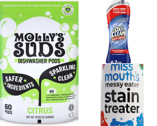 My favorite laundry , kitchen and cleaning products cover photo collage
