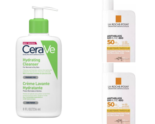 Skincare cover photo collage
