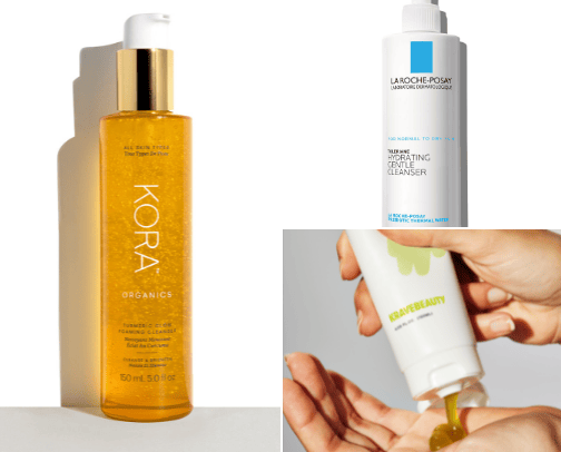 Sensitive skin friendly skincare 🫶🏽🧴🧼🪞 cover photo collage