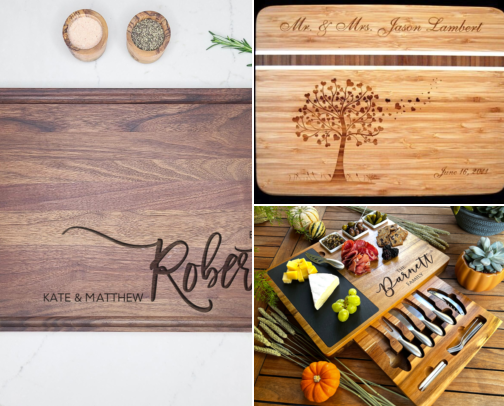 Personalized Cutting Boards I Gift to Every Food Lover I Know cover photo collage