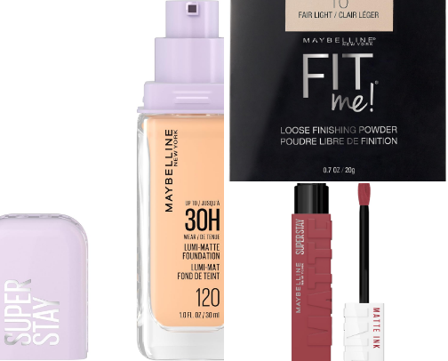My Everyday Maybelline Makeup Routine. cover photo collage