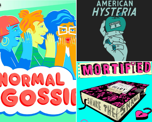 The Tea is Hot: Podcasts for Nosey People cover photo collage