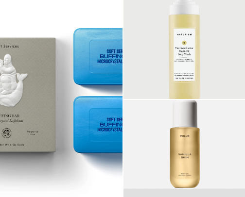 Body care products for smooth, soft skin — because who doesn’t love that? cover photo collage