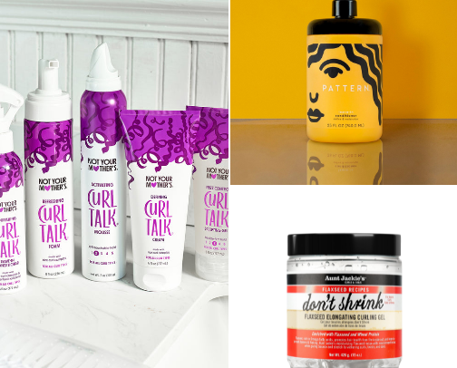 Curly hair essentials 🎀 cover photo collage