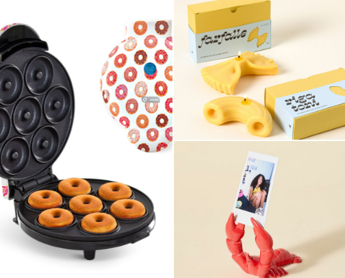 GIFT GUIDE: white elephant and silly gifts cover photo collage