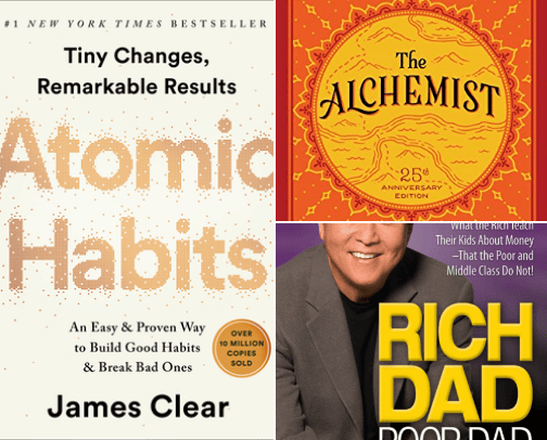 Best Self-improvement books 📚 cover photo collage
