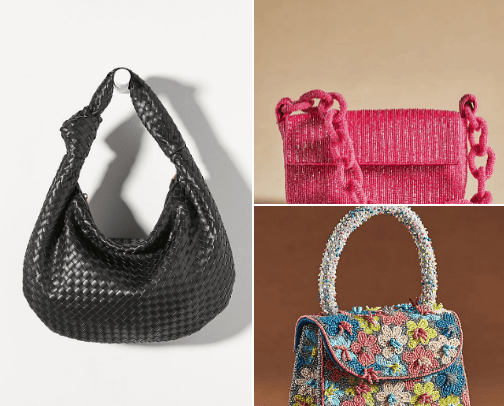 Bags and wallets cover photo collage