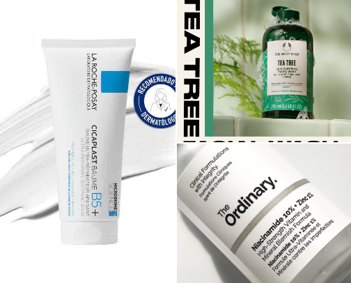 Perfect skin and a simple routine cover photo collage
