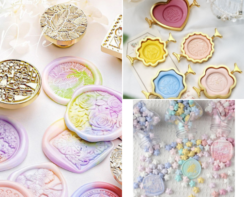 Sealing wax stamps from my favorite Etsy artists cover photo collage