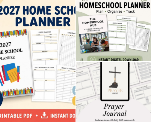Digital Planners, Journals and coloring books cover photo collage