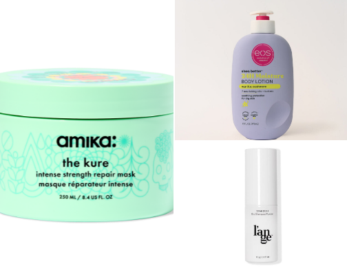 Hair and face care essentials cover photo collage