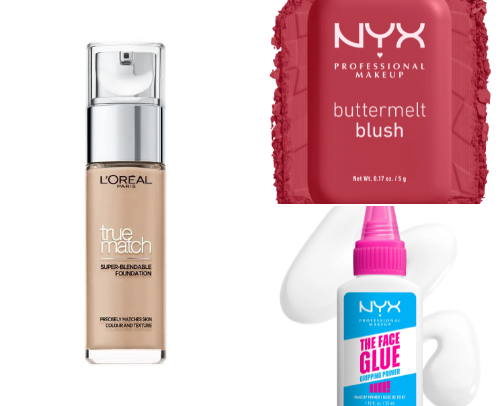 Drugstore makeup💄 cover photo collage