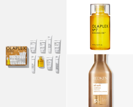 Hair products cover photo collage