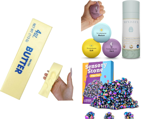Best Fidget Toys & Stress Balls for Anxiety Relief, Focus & Sensory Fun (Kids & Adults) cover photo collage