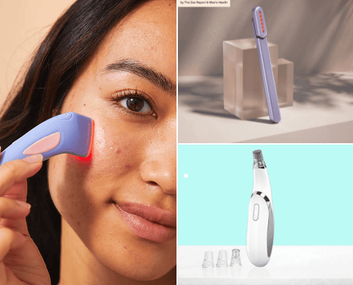 Acne problems cover photo collage