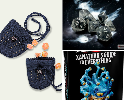 Tabletop RPG Starter Kit: Essentials for New Players cover photo collage