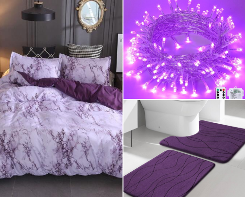 Dreamy Purple Home Aesthetic 💜 cover photo collage