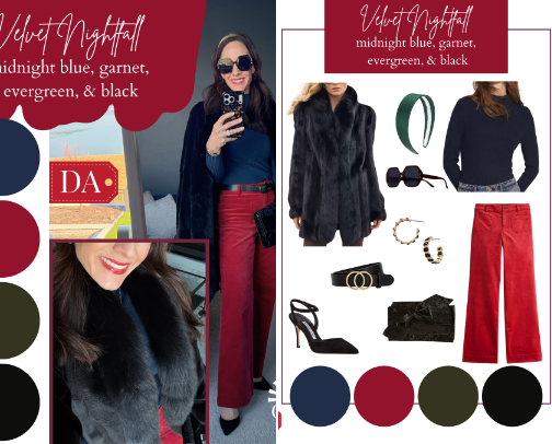 Velvet Nightfall cover photo collage