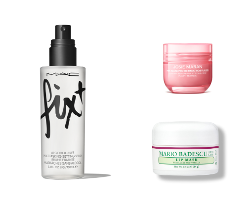 Skincare products that work beautifully under bridal makeup, and will make YOUR everyday makeup flawless! cover photo collage