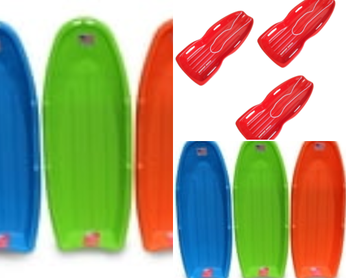 I Found This Sled and Now My Kids Beg to Go Outside Every Snow Day cover photo collage