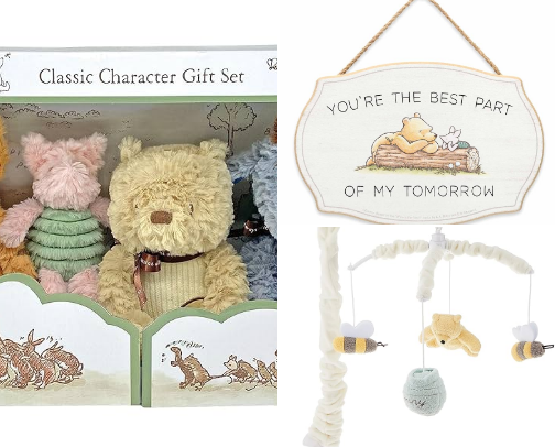 Winnie the Pooh baby nursery cover photo collage