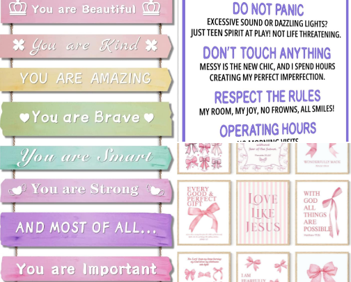 Pink & Lavender Room Inspo 🌸 cover photo collage