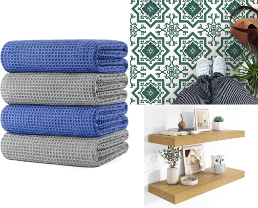 Budget Bathroom Glow-Up (Small Bathroom Ideas) cover photo collage