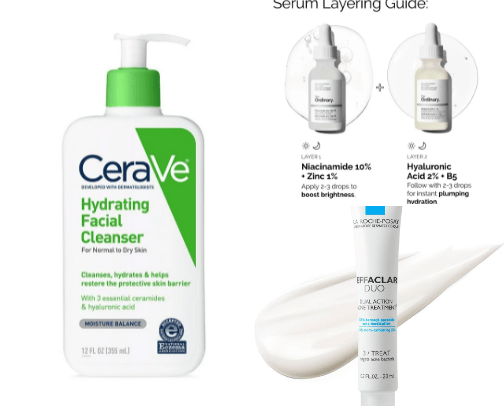top-selling skincare products cover photo collage