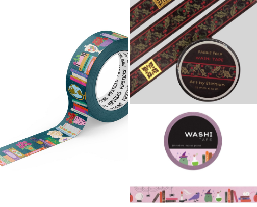 Bookish Washi Tape cover photo collage