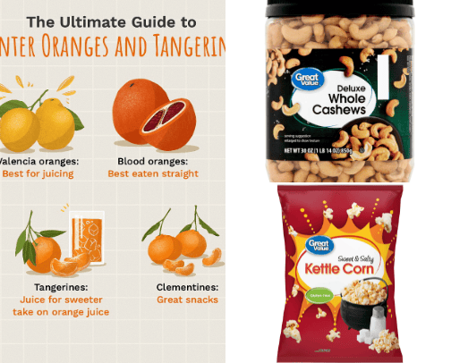 Healthy snacks on a budget. cover photo collage