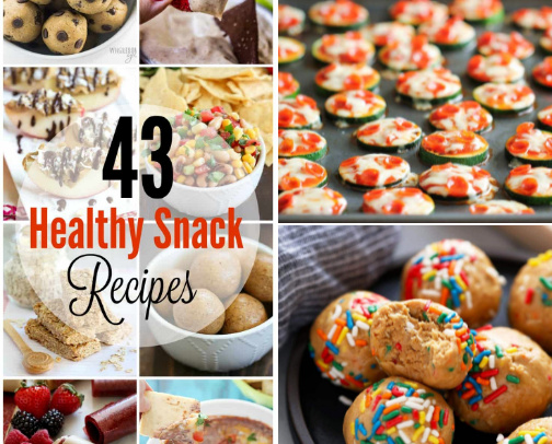 Healthy Homemade Snacks & My Pantry Favorites cover photo collage