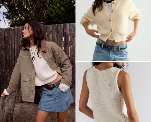 Free People haul cover photo collage