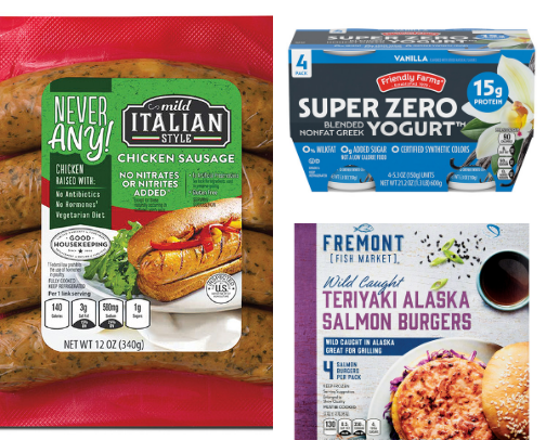 my favorite high-protein aldi finds🥘 cover photo collage