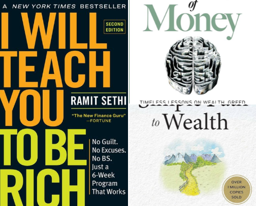 The Money Books That Transformed My Finances cover photo collage
