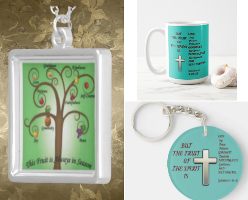 Fruit of the Spirit Christian Attributes cover photo collage