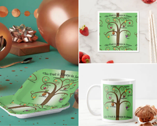 Fruit of the Spirit Christian Attributes cover photo collage