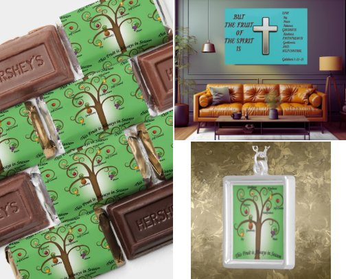 Fruit of the Spirit Christian Attributes cover photo collage