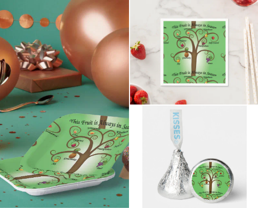 Fruit of the Spirit Christian Attributes cover photo collage