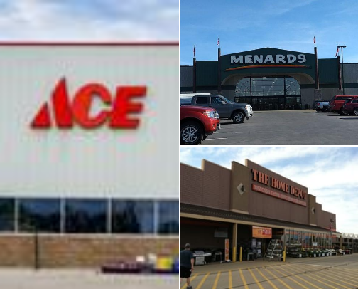 Hardware stores cover photo collage