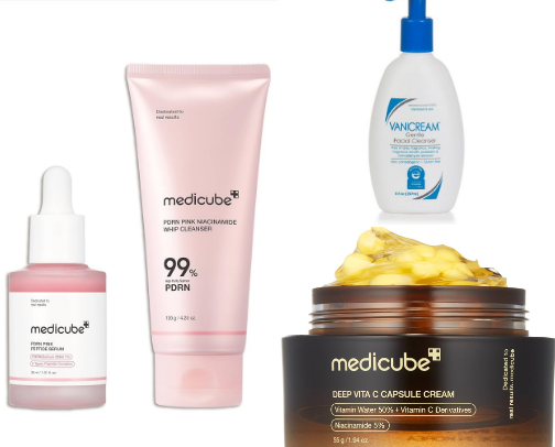 My top skincare recs cover photo collage