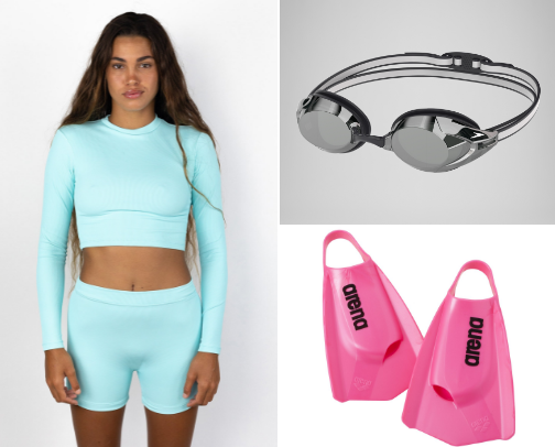 Favorite swim gear! cover photo collage