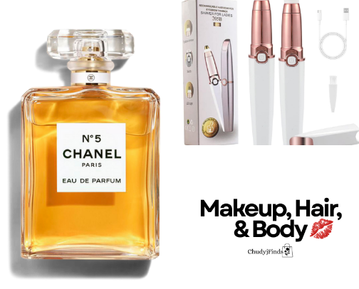 Makeup, hair, and body items I use that I love cover photo collage