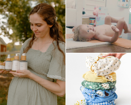 For the crunchy baby! cover photo collage